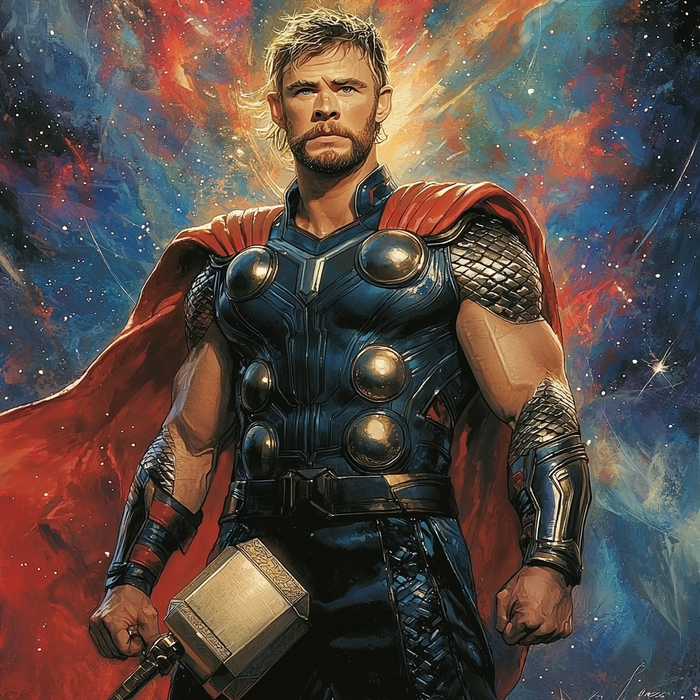 Chris Hemsworth: The Thunder God’s Mighty Journey Paint By Diamonds Kits