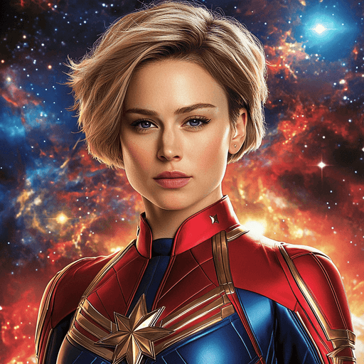 Brie Larson: Rising As The Empowered Captain Marvel Paint By Diamonds Art