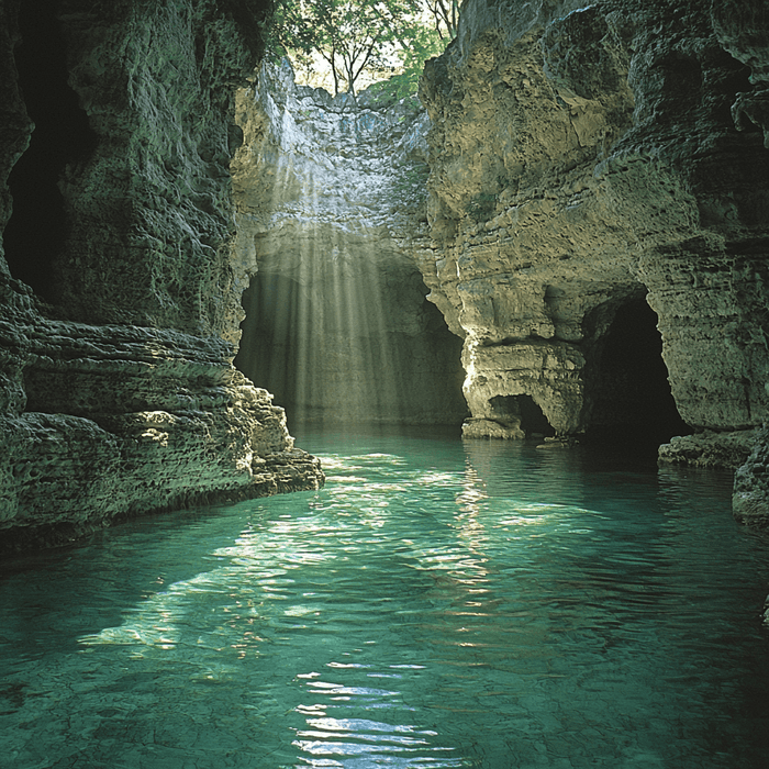 Cenotes Of The Yucatan Peninsula - Mexico Paint By Color