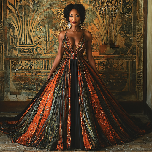 Angela Bassett: The Powerful Presence Of A Hollywood Queen Painting By Diamonds Kit