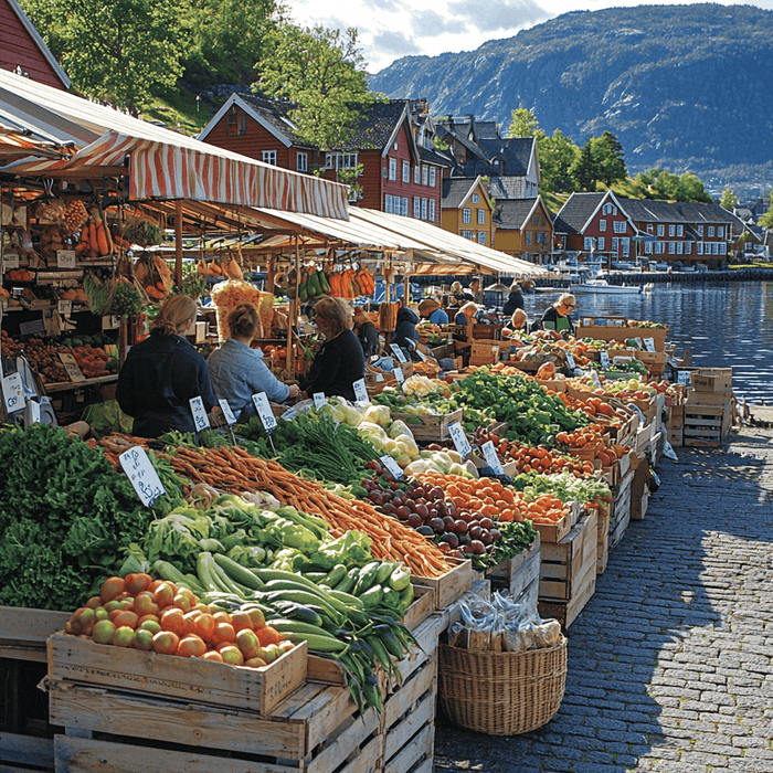 Bergen Fish Market DIY Paint By Diamonds