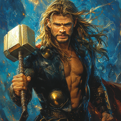 Chris Hemsworth: The Thunderous Journey Of The God Of Asgard Diamonded Painting Kits