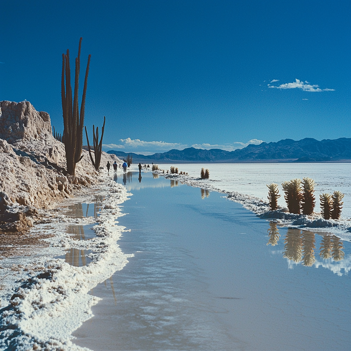 Salt Flats Of Uyuni - Uyuni Paint By Color