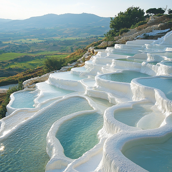 Pamukkale Thermal Pools - Turkey Painting Diamond Kit