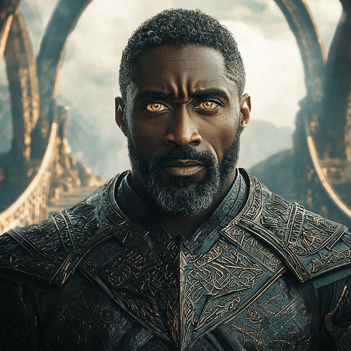 Idris Elba: A Magnetic Presence From The Silver Screen Painting By Diamonds Kit