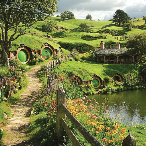 Hobbiton Movie Set - Matamata Paint By Diamonds