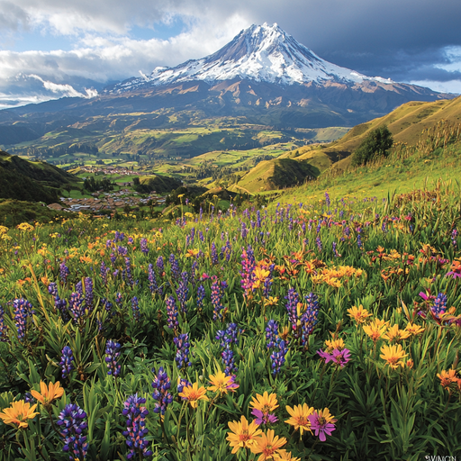 Ecuador's Avenue Of The Volcanoes DIY Paint By Diamonds