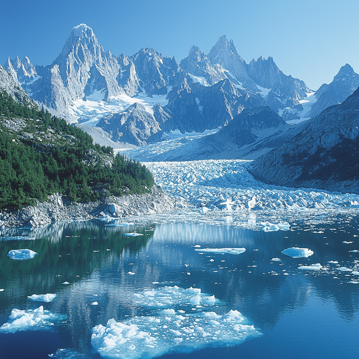 Mendenhall Glacier - Juneau Paint By Color