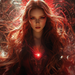 Elizabeth Olsen: Scarlet Elegance In Scarlet Witch Paint By Diamonds