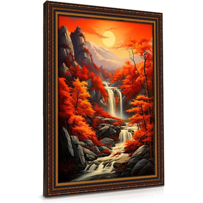 Floral Vase Diamond Painting Kit With Wooden Frame