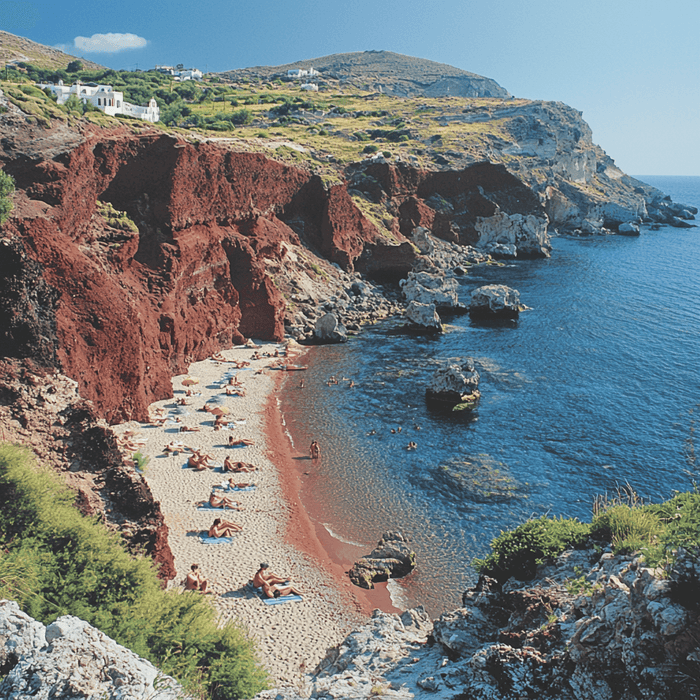 Santorini Beaches Diamonded Painting Kits