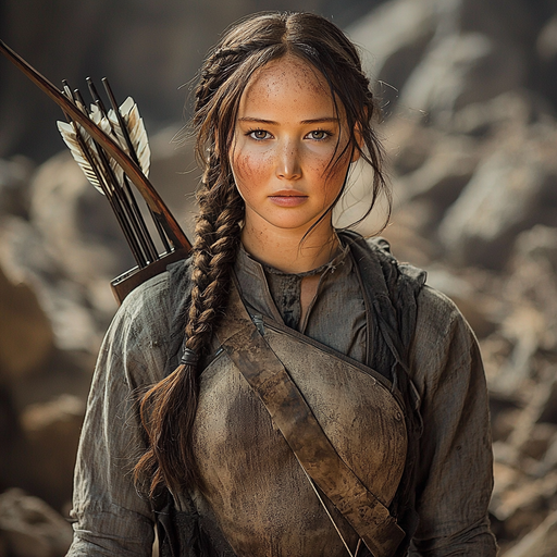 Jennifer Lawrence: Katniss Everdeen's Fiery Spirit DIY Paint By Diamonds