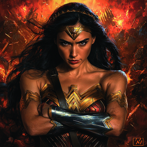 Gal Gadot: Champion Of Wonder And Justice Paint By Color