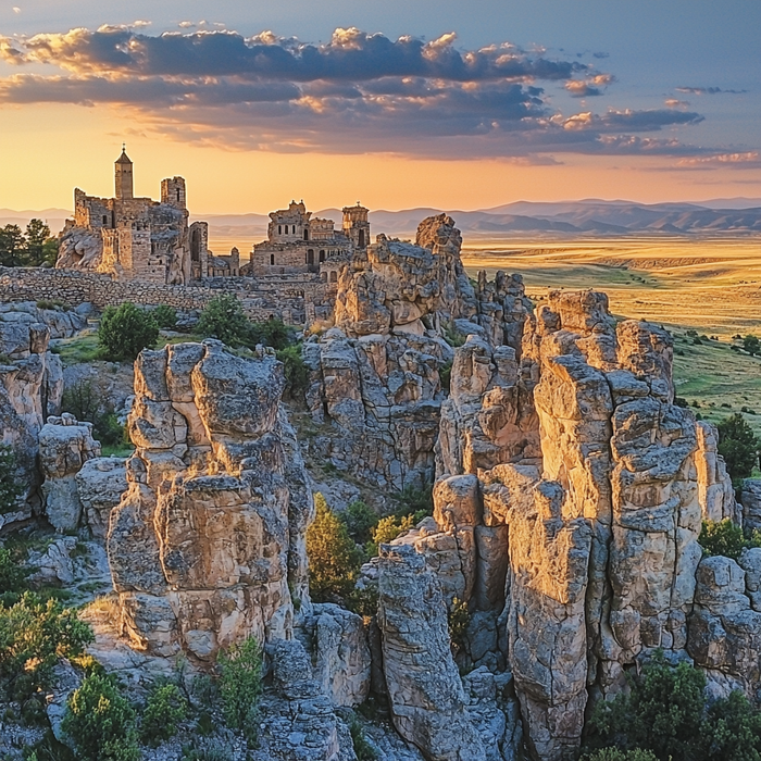 Metéora Monasteries - Thessaly Paint By Color