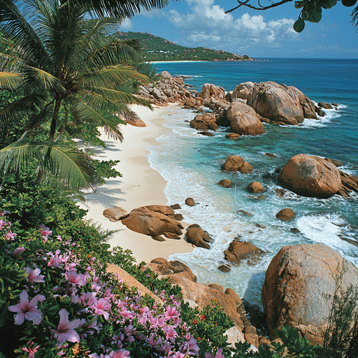 Seychelles Beaches Diamonded Painting Kits