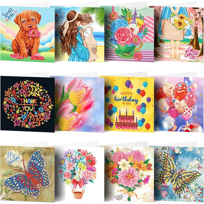 Diamond Painting Greeting Card Set