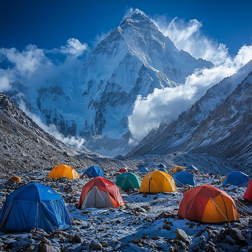 Mount Everest Base Camp - Solukhumbu Diamonded Painting Kits