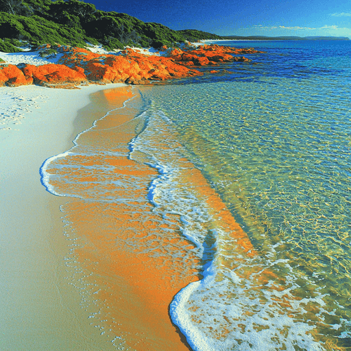 Bay Of Fires - Tasmania Paint By Color