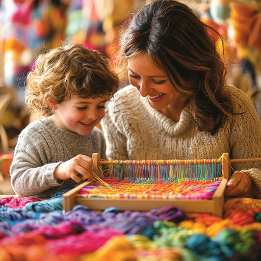 Woven Moments: A Mother-Child Weaving Project Paint By Diamond