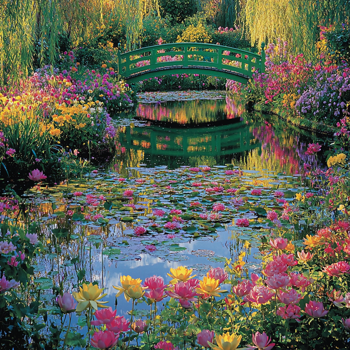 Monet's Garden - Giverny Paint By Diamond