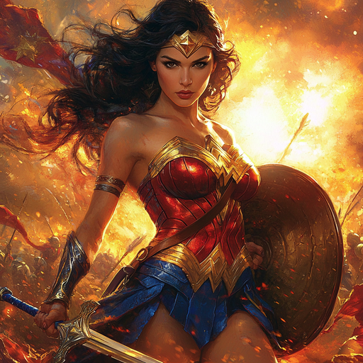 Gal Gadot: Wonderous Wings Of Amazonian Power Painting Diamond Kit