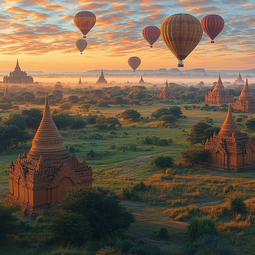 Bagan Temples Paint By Diamonds