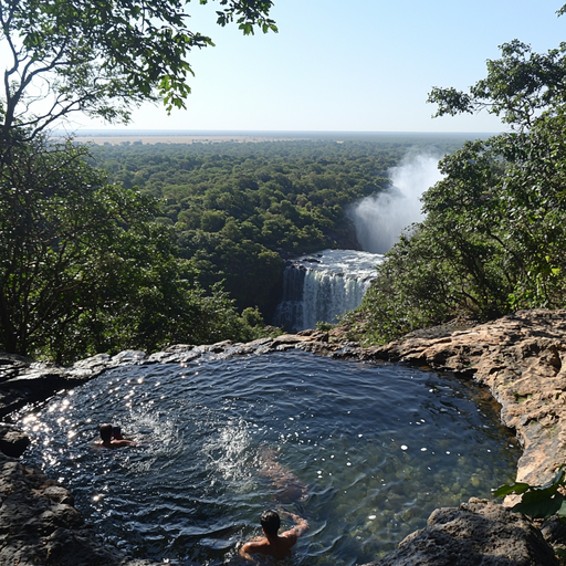 Devil's Pool - Victoria Falls Paint By Diamonds