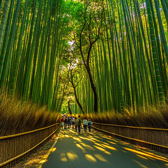 Kyoto's Arashiyama Bamboo Grove Paint By Diamonds