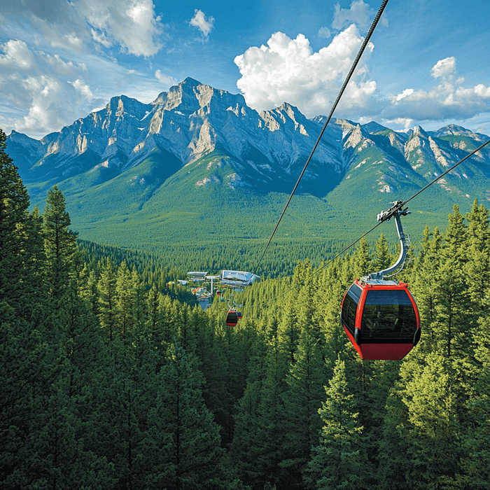 Banff Gondola - Alberta Paint By Color