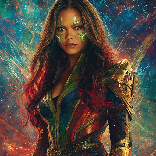 Zoe Saldana: Guardian Of The Galaxy's Fierce Legacy DIY Paint By Diamonds