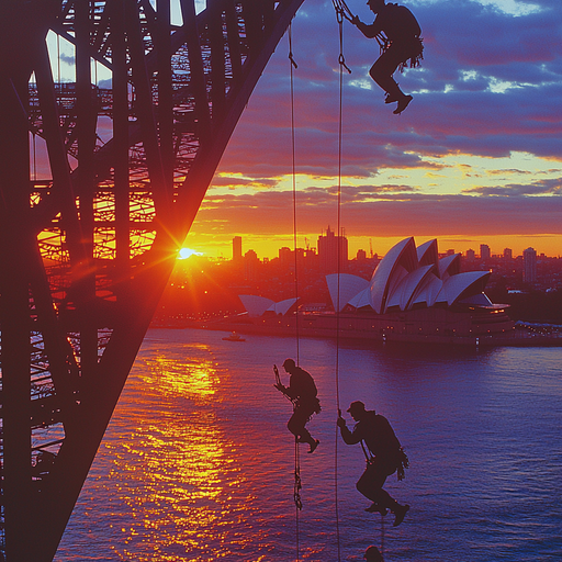 Sydney Harbour Bridge Climb - Australia Paint By Color