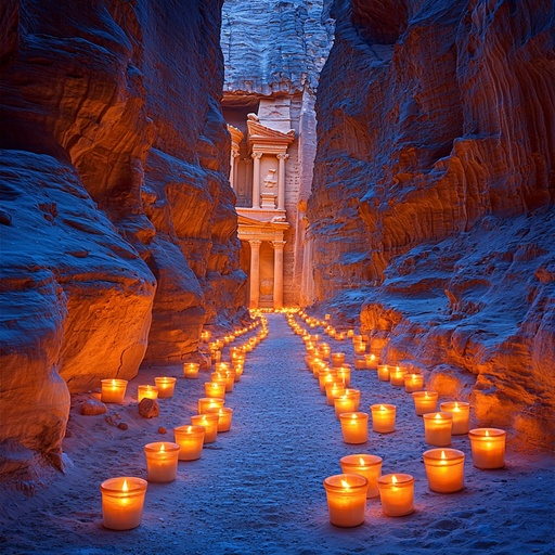 Petra By Night - Ma'an Paint By Diamonds