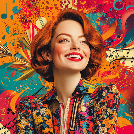 Emma Stone: The Talented Muse Of Musical Dreams Painting By Diamonds Kit