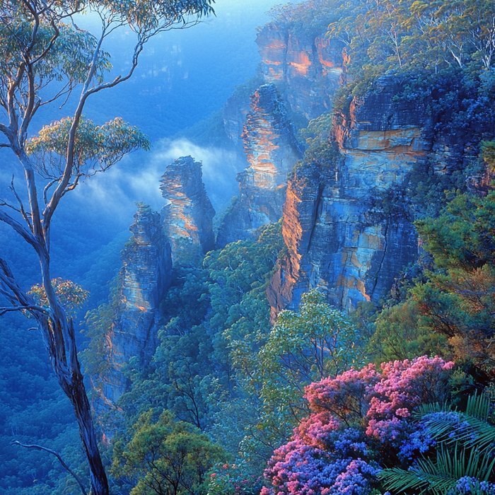 Blue Mountains - Australia Painting Diamond Kit