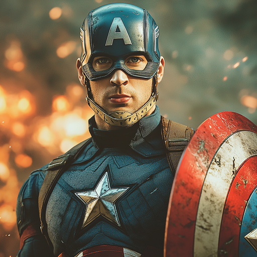 Chris Evans: Shielding The Future As Captain America Painting By Diamonds Kit