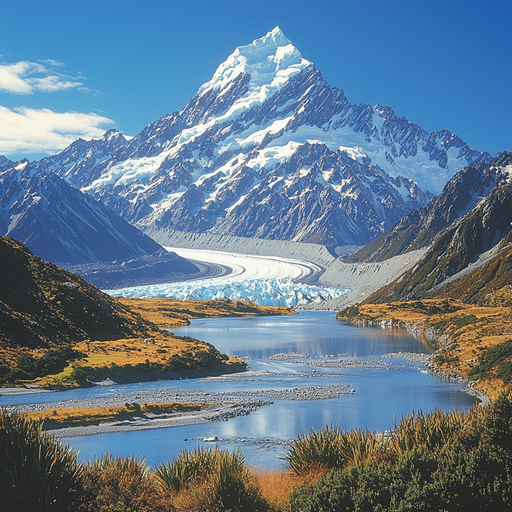 Mount Cook - New Zealand Paint By Color