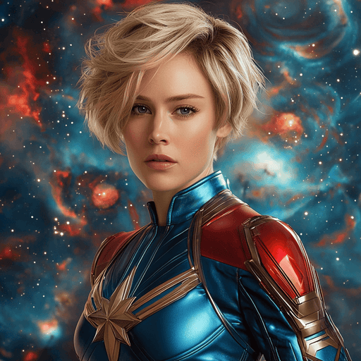 Brie Larson: Beyond The Stars With Captain Marvel Painting By Diamonds Kit