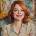 Emma Stone: The Charming Golden Girl Of Cinema Paint By Color