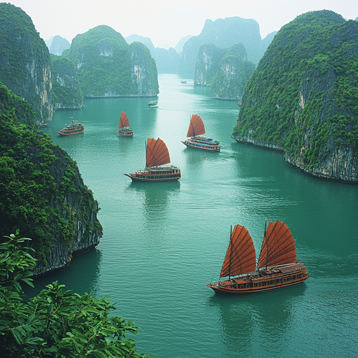 Ha Long Bay - Vietnam Diamonded Painting Kits