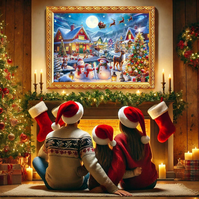 Santa Secret Village Christmas Diamond Painting Kits