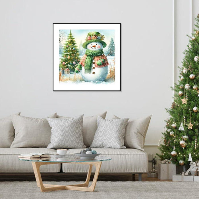 DIY Christmas Snowman Diamond Art Kit