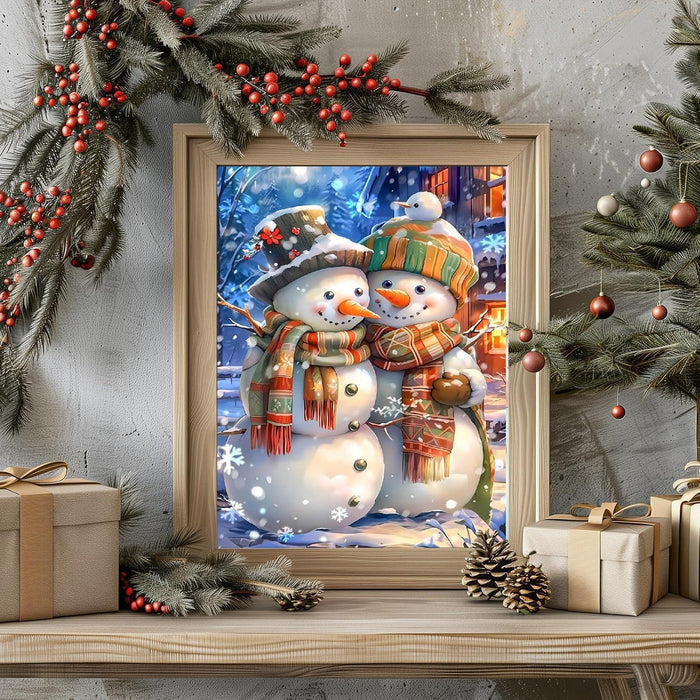 DIY 5D Snowman Diamond Painting Kit For Beginners