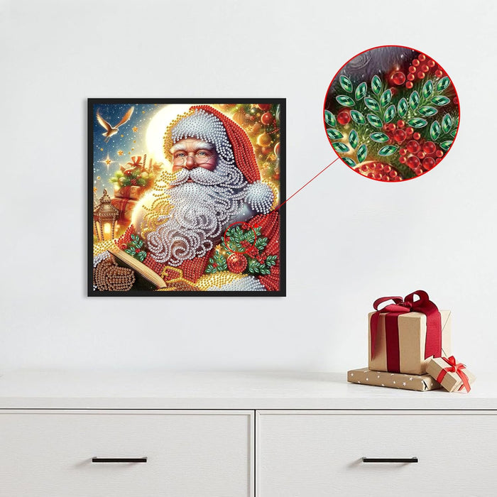 Radiant Santa Claus Design Paint By Diamond Kit