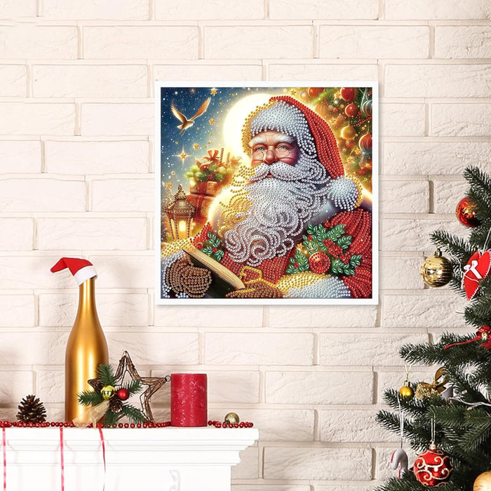 Radiant Santa Claus Design Paint By Diamond Kit