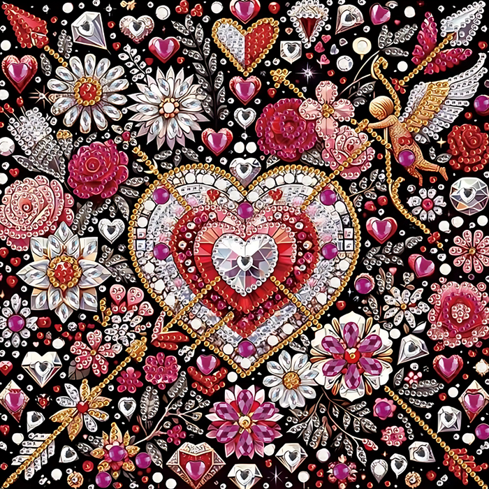 Sparkling Craft Kit With Rhinestone Design