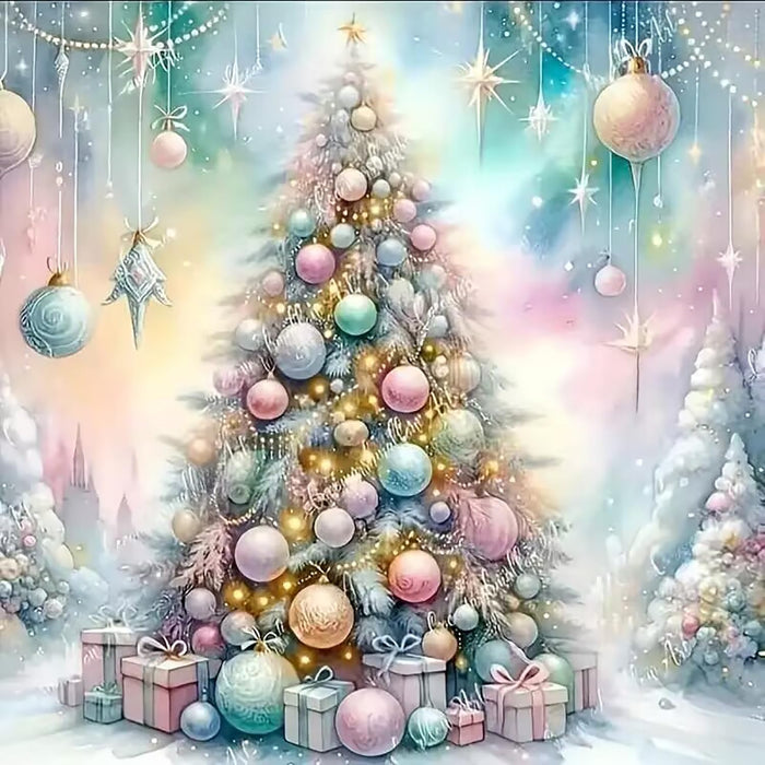 Winter Christmas Tree Diamond Painting Kit