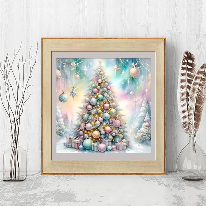 Winter Christmas Tree Diamond Painting Kit