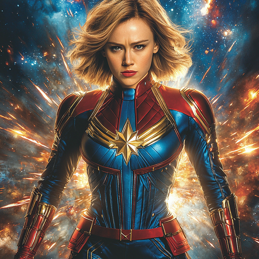 Brie Larson: The Empowering Force Of Captain Marvel Paint By Diamonds Kits