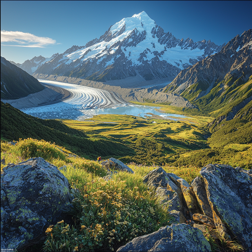 Aoraki Mount Cook National Park - New Zealand DIY Paint By Diamonds