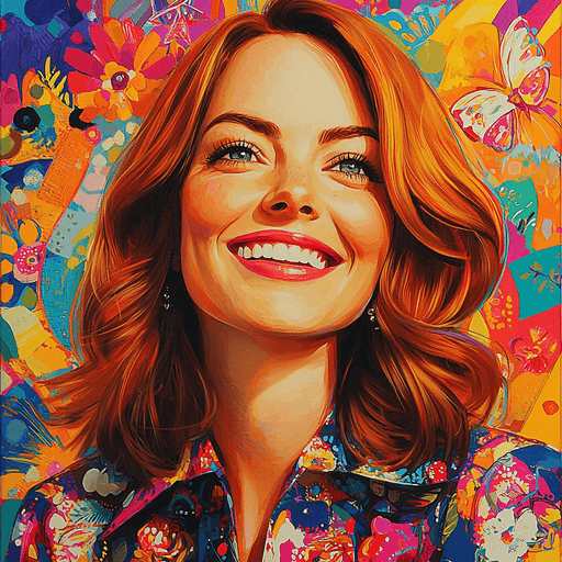 Emma Stone: Dancing Through Stardom's Spotlight Diamond Painting